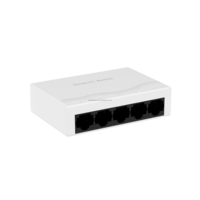 Bestseller DIN-Schienen-Montage Unmanaged Mini-Netzwerk-Switch mit Kunststoffgehäuse, 10/100/1000Mbps, 5 Elektrische Ports, 5FE Normaler Ethernet-Netzwerk-Switch