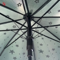 YS-1150 Parapluie Droit Moderne à Changement de Couleur Activé par l'Eau, Diamètre Ouvert 105cm, Bouton d'Ouverture Automatique, Multicolore, Vente Directe Usine