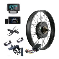 Kit de conversion de vélo électrique avec roue moteur 72V 5000W pour Fat Bike, 20 pouces 4.0, Prix réduit, Vente en gros