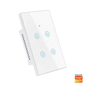 Servicios OEM ODM, Interruptor <span class=keywords><strong>de</strong></span> Pared Inteligente WiFi, Cristal Blanco, 4 Botones, Sin Neutro, Compatible con <span class=keywords><strong>Google</strong></span> Assistant y Alexa - Product Image 6