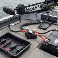 Barre omnibus bidirectionnelle M8, bloc de distribution d'alimentation en cuivre nickelé, barre omnibus pour batterie de bateau, voiture, camping-car, câblage solaire