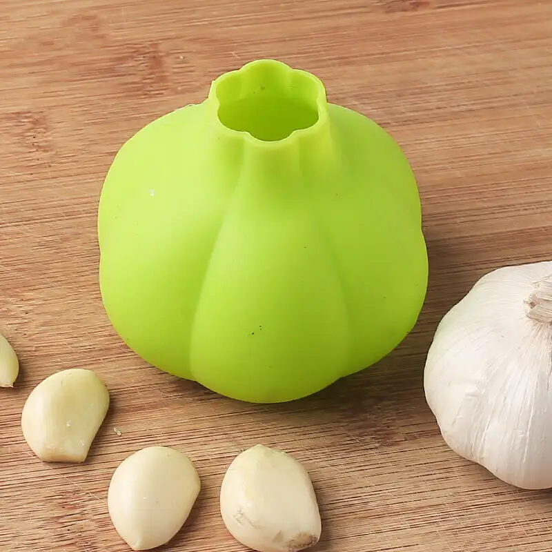 Strumento da cucina in Silicone pelapatate utensile da cucina pelapatate a forma di spicchio di aglio Peeling aglio ad un Picnic