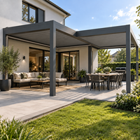 Pergola Bioclimatique Moderne en Aluminium à Lames Orientables pour Jardin, Gazebo, Pavillon de Patio - Vente en Gros Usine - Fournisseur