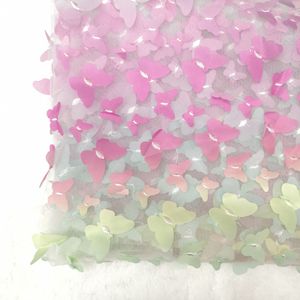 Tessuto a rete in pizzo con ricamo sfumato Laser 3D tessuto in pizzo <span class=keywords><strong>ricamato</strong></span> in <span class=keywords><strong>Tulle</strong></span> 3D 100% poliestere <span class=keywords><strong>per</strong></span> abito - Product Image 3