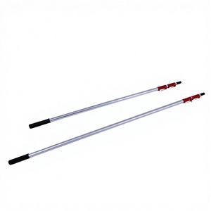 Scie à élaguer télescopique et coupe-branches en alliage d'aluminium Good Gardener 4m 5m avec poignée argentée/rouge/noire - Product Image 1