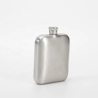 Gourde à liqueur portable en acier inoxydable pour homme, format poche de veste, étanche, pour le camping, flacon carré pour whisky