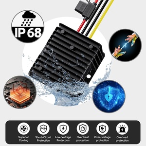 <span class=keywords><strong>Convertisseur</strong></span> de fréquence simple Calculus C60J12V20A5L 20A 50/60Hz 24V/36V/48V 12V IP68 étanche en alliage d'aluminium pour applications électriques - Product Image 3