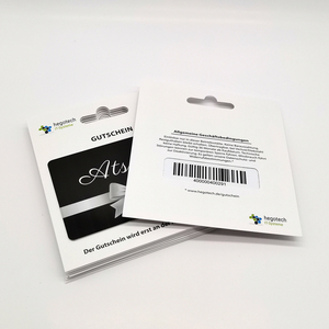 Carte-cadeau en PVC de taille carte de crédit, design personnalisé, pour les salles de sport <span class=keywords><strong>et</strong></span> les studios, avec porte-carte en papier - Product Image 6