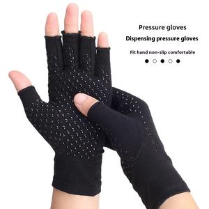 <span class=keywords><strong>Mitaine</strong></span> demi-doigt transfrontalière Sports de plein air antidérapant Fitness entraînement cyclisme hommes femmes arthrite gants de Compression - Product Image 2