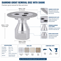 Disques de coupe diamantés multi-usages 50 mm pour marbre, granit, pierre, béton, maçonnerie, meuleuse d'angle