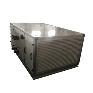 Feito sob encomenda horizontal refrigerada tipo água aircond modular ar manuseio unidade com flange de ar redondo