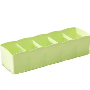 5 Grid Plastic Organizer <strong>Storage</strong> <strong>Box</strong> <strong>Tie</strong> Bra Socks Drawer Cosmetic Divider Small Item <strong>Storage</strong> <strong>Box</strong> - Product Image 2