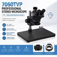 RF 7050TVP Big Base 7-50X Synchronous Zoom Microscope Mobile Phone Repair Trinocular Stereo Microscopio Repair Tools