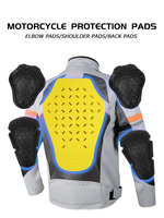 Coudières et épaulettes dorsales légères personnalisées en PU Ensemble de protection pour veste d'équitation de moto et vêtements de cyclisme