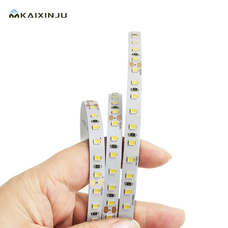 Lampu strip LED warna tinggi 24V IP20 indeks Rendering 2700K 8mm SMD2835 lampu Strip LED untuk dalam ruangan