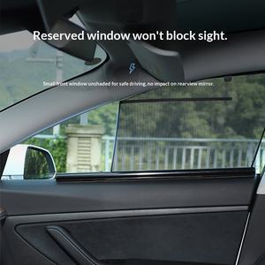 Pare-soleil automatique rétractable pour vitres latérales <span class=keywords><strong>Tesla</strong></span> <span class=keywords><strong>Model</strong></span> <span class=keywords><strong>3</strong></span>/Y, protection OLIVER, fixation adhésive, modification intérieure - Product Image 3