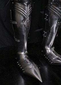 Traje de Armadura Completa de Caballero Medieval Tallado de Alta Calidad, Grabado en Plata/Oro, Disfraz Decorativo, Decoración para el Hogar - Product Image 2
