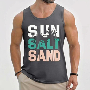 Camiseta sin Mangas Vintage de Algodón de 275 g/m² al por Mayor, Camiseta Personalizada sin Mangas para Hombre, Chaleco Holgado de Gran Tamaño con Lavado Ácido - Product Image 3