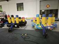 Jeu de lancer de cerceaux gonflables Fuderi de haute qualité 3x2,5m - 500KG, en PVC commercial imperméable, prix usine pour le divertissement sportif