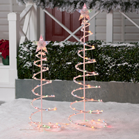 Weihnachtsbeleuchtung 2024 Bestseller Weihnachts-Dekorativer Spiralförmiger Baum LED Mini-Spiralbaum Heimdekoration