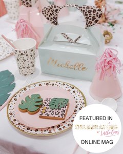 Platos y Vasos de Papel con Diseño Floral, Vajilla Personalizada, Artículos para Fiestas, Juego de Vajilla - Product Image 3