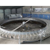 Plateforme de traite rotative grande capacité, station personnalisable, machine à traire intelligente en acier inoxydable 304 pour élevages laitiers