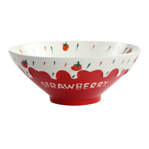 Free shipping Japanese-style <b>straw</b> <b>hat</b> rice bowl, cute ceramic bowl, household soup noodle bowl, underglaze ceramic, high - Product Image 2