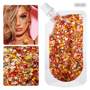 Nuevo Artículo en Venta, Gel Brillante <span class=keywords><strong>de</strong></span> Carnaval, Sin Pegamento, Color Verde, Maquillaje <span class=keywords><strong>de</strong></span> Sirena, Sombra <span class=keywords><strong>de</strong></span> Ojos, Gel Brillante para Cara y Cuerpo - Product Image 6