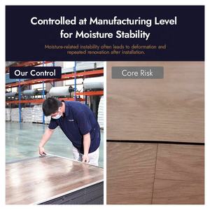 Dalles de sol en vinyle de luxe antidérapantes, classement R11, revêtement de sol hybride en plastique, revêtement de sol en <span class=keywords><strong>PVC</strong></span> côtier, garantit la sécurité <span class=keywords><strong>sur</strong></span> les surfaces humides, revêtement de sol SPC - Product Image 2