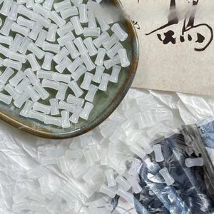 ลูกปัดแก้วสีแดงสดลายไม้ไผ่ 100 ชิ้น สไตล์จีน วัสดุทำสร้อยคอ สร้อยข้อมือ DIY ลายคลื่นน้ำ - Product Image 3