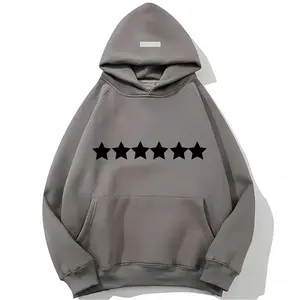 Sudadera con Capucha de Diseño para Hombre, Estampada, Bordada, Forrada de Felpa, Manga Larga, Holgada, de Algodón, de Secado Rápido, para Invierno, Estilo Urbano - Product Image 4