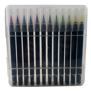 Rotuladores de pincel de nailon Flexible, 24 colores, rotuladores de doble punta - Product Image 1