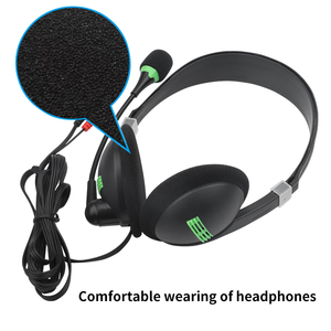 מפעל oem סופר בס באיכות גבוהה 440 קווית אוזניות טלפון מרכז אוזניות עם אוזניות אוזניות עם מיקרופון - Product Image 5