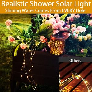 Patio Yard Pathway Plant Vine LED <b>Lights</b> <b>Solar</b> Outdoor Waterproof Fairy <b>Lights</b> Hanging Plastic Waterfall <b>Solar</b> <b>Watering</b> <b>Can</b> - Product Image 4