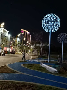 Led 3D Motif Ip44ผู้ใช้Big RGBเปลี่ยนสีไฟเบอร์ออปติกDandelionดอกไม้Motifสำหรับสวนสนามหญ้าสวนตกแต่ง - Product Image 6