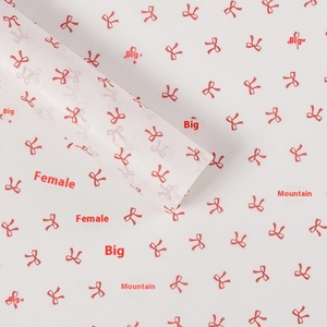 Cao cấp phong cách Ins đơn bên sáp Tuyết giấy lê cao cấp Quà Tặng Giấy gói với Bowknot lót giấy & bìa - Product Image 6