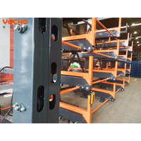Étagère cantilever extensible à commande manuelle YOCHU, robuste, pour le stockage en entrepôt en acier