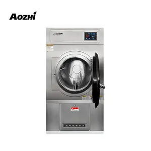 35kg gaz ısıtma elektrikli ısıtma buhar ısıtma ayakta çamaşır giysi kurutucu çamaşır makinesi büyük kurutma satılık otel