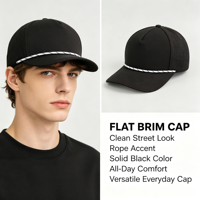 Casquette de baseball légère noire respirante perforée au laser, anti-humidité, à visière incurvée pour la gym