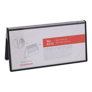 ג 'ינדה ברורה שם אקריליק דו-צדדי תצוגת לוח מתלה עיצוב נייד מודרני עבור הכנס - Product Image 2