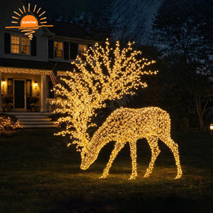 Lumière de nuit à motif de conception festivale, meilleurs éclairages de vacances, éclairage paysager pour grands centres commerciaux, lumière de motif de Noël - Product Image 4