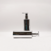 Bouteilles de shampoing carrées hautes en PET avec pompe électroplaquée argentée, étiquette personnalisée pour salon, hôtel, vente en gros, OEM