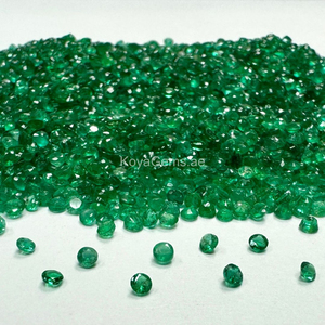 Compre esmeraldas de primera calidad, lotes de Esmeraldas calibradas al por mayor certificadas de forma redonda sueltas naturales para usos de fabricación de joyas - Product Image 1