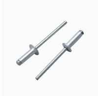 Remache ciego avellanado de extremo abierto (aluminio) Grado 10, zincado para montaje de muebles y gabinetes de chapa metálica