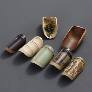 Cuchara de Té de Bambú Natural, Cilíndrica, Hecha a Mano, Accesorios para la Ceremonia del Té Kung Fu, Herramienta para el Té de la Tarde, Origen Anji - Product Image 2