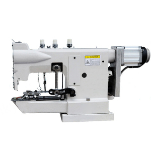 Máquina de Coser Industrial de Alta Velocidad DSC-MJ-4-2 con Alimentación Manual, Triple Aguja, Electrónica, para Coser Botones, Puntada de Seguridad, Construcción de Hierro y Metal - Product Image 1