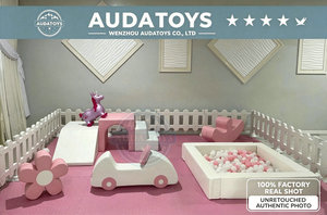Peralatan Bermain Lunak Warna Pink dan Putih, Terowongan Interaktif, Permainan Merangkak, Perkembangan Motorik, Tahan Lama, Stasiun Anak - Product Image 3