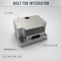 Système de navigation intégré MEMS aidé par GNSS, module de référence d'attitude et de direction haute précision, RS-232 RS-422 CAN, UAV, robot, marine