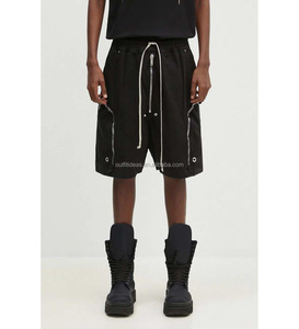 Nouveau avec étiquettes unisexe Slash poches latérales coton Shorts Rick lâche boutons-pression <span class=keywords><strong>Bauhaus</strong></span> exposé Zip court pour hommes Shorts cargo à jambes larges - Product Image 2
