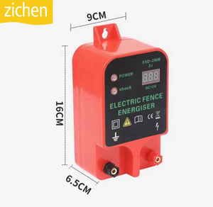 ZICHEN 2.0j 10km Équipement Électrique Portable pour Volailles de Ferme, Énergiseur de Clôture Électrique à Panneau Solaire pour Système de Clôture - Product Image 1
